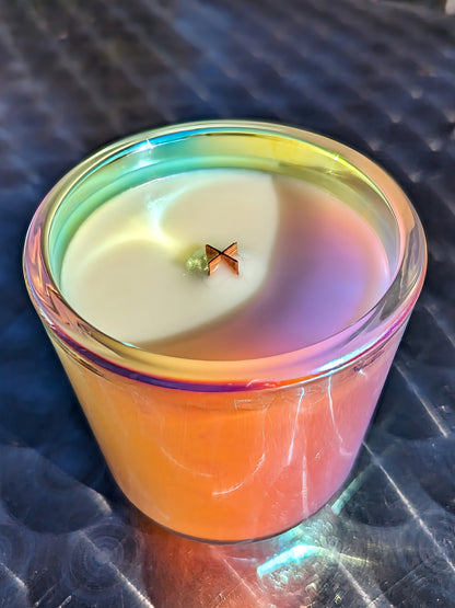 Jubilation Wooden X Wick Candle