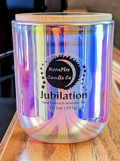 Jubilation Wooden X Wick Candle