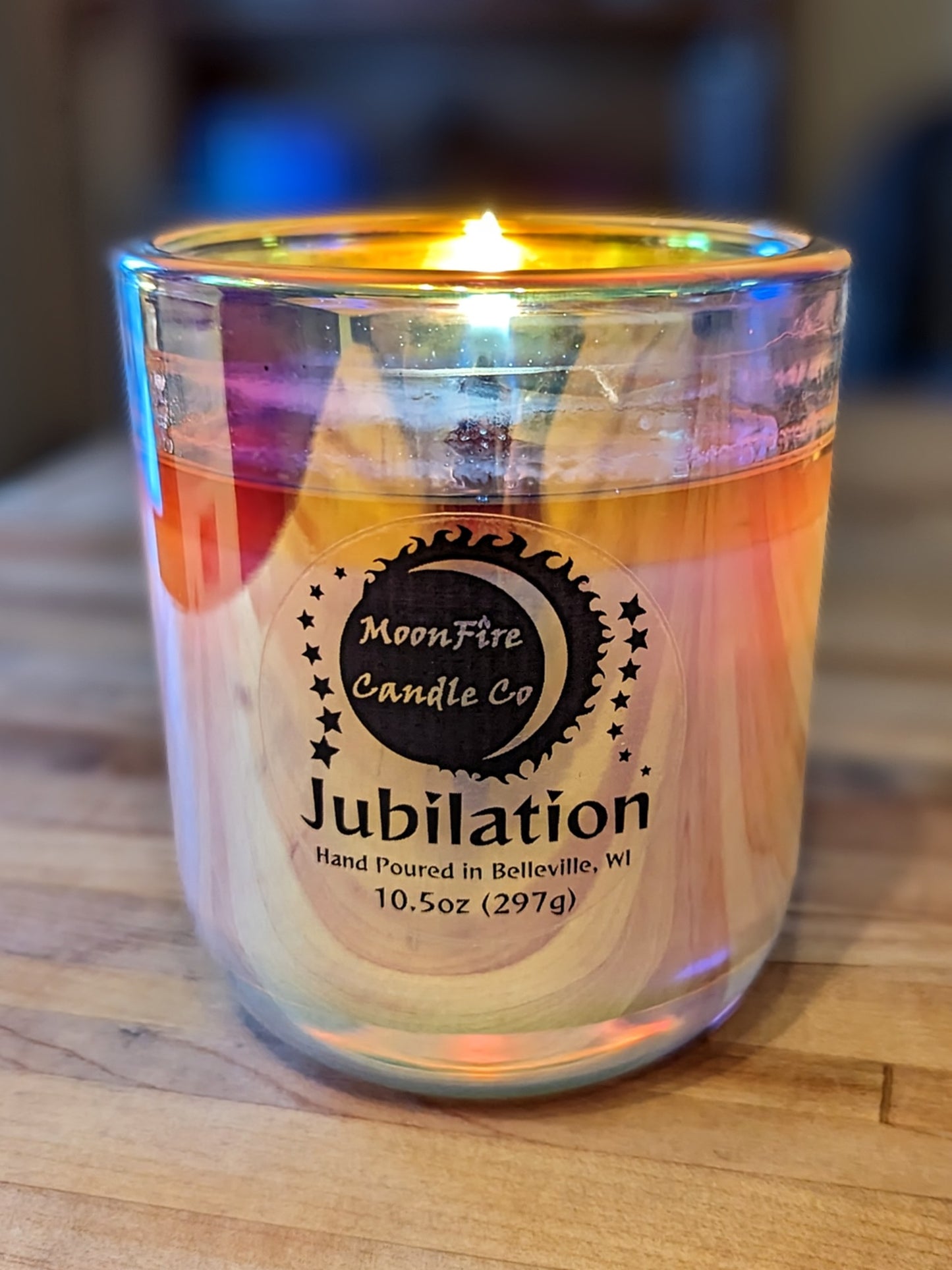 Jubilation Wooden X Wick Candle