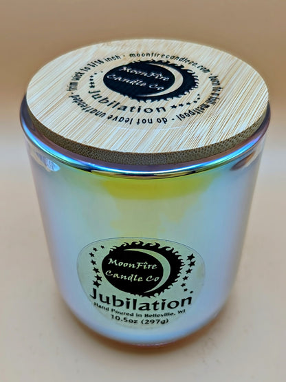 Jubilation Wooden X Wick Candle