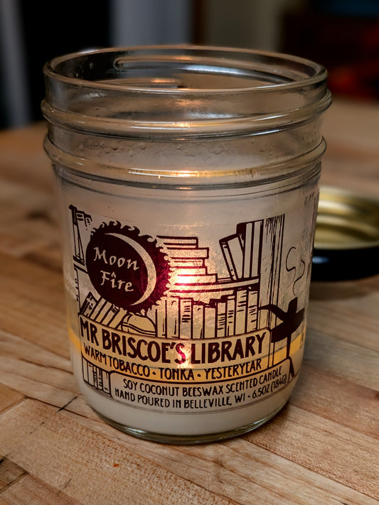 Mr Briscoe's Library Candle