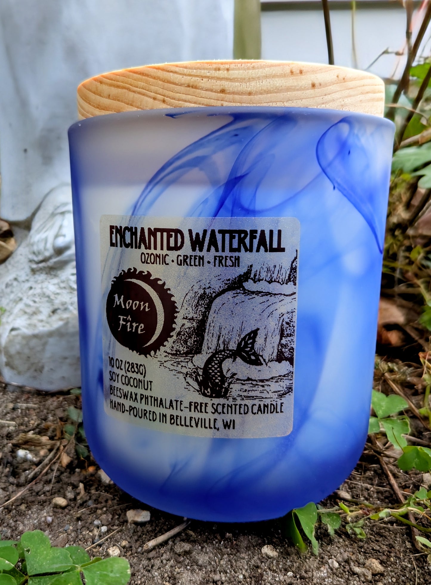 Enchanted Waterfall Wooden X Wick Candle