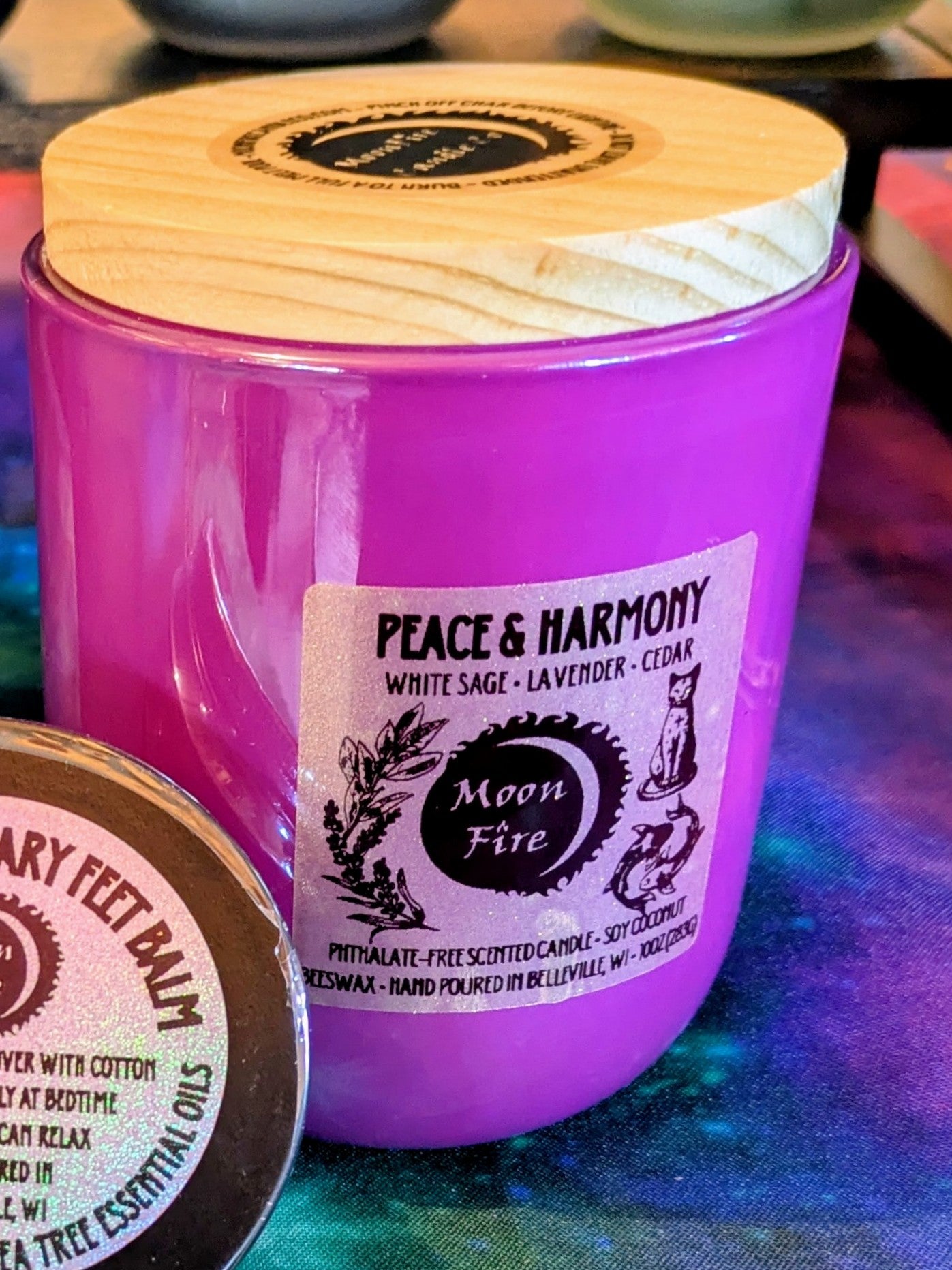 Peace & Harmony Wooden X Wick Candle